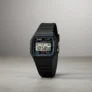 Relógio Vintage Preto com Pulseira de Borracha F91W-1 Clássico e Elegante Casio